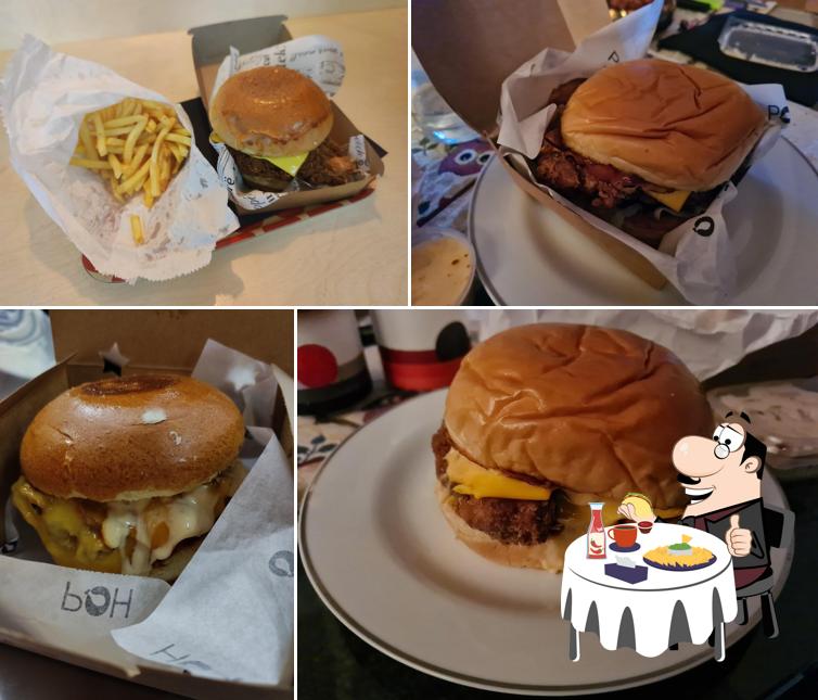 Prova un hamburger a POH fried chicken