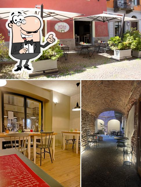 Dai un'occhiata agli interni di Osteria Il Cortile