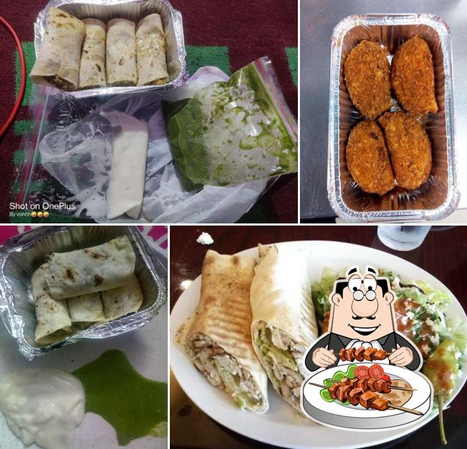 Food at King Shawarma