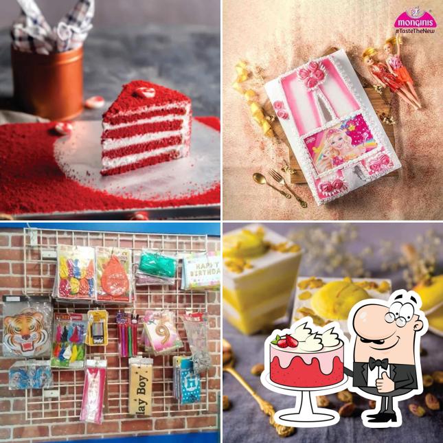 Red velvet cake at Monginis