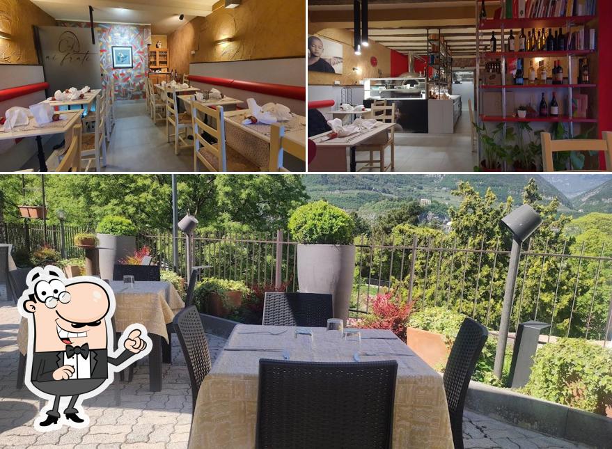 Gli interni di Osteria Ai Frati