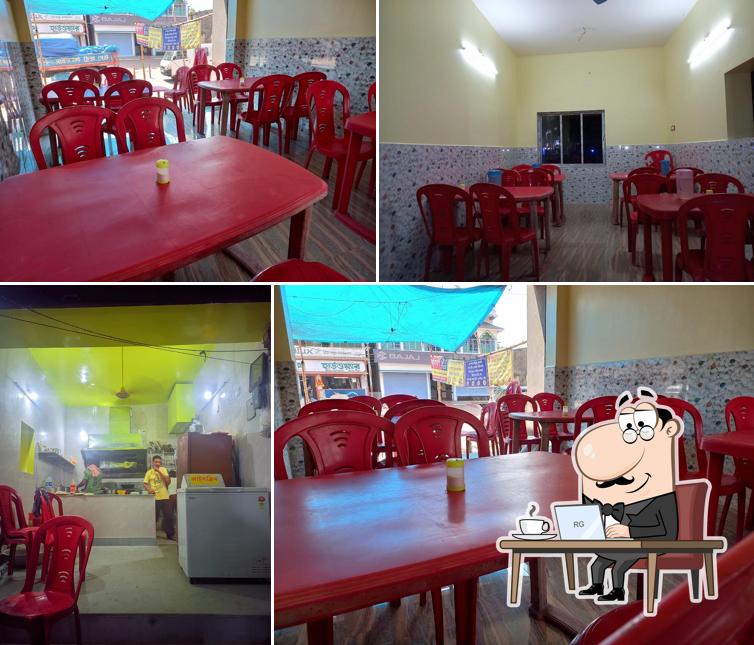 The interior of Atithya restaurant