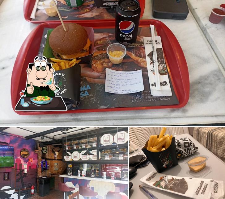 A ilustração do Rosso Pinheiros’s comida e interior