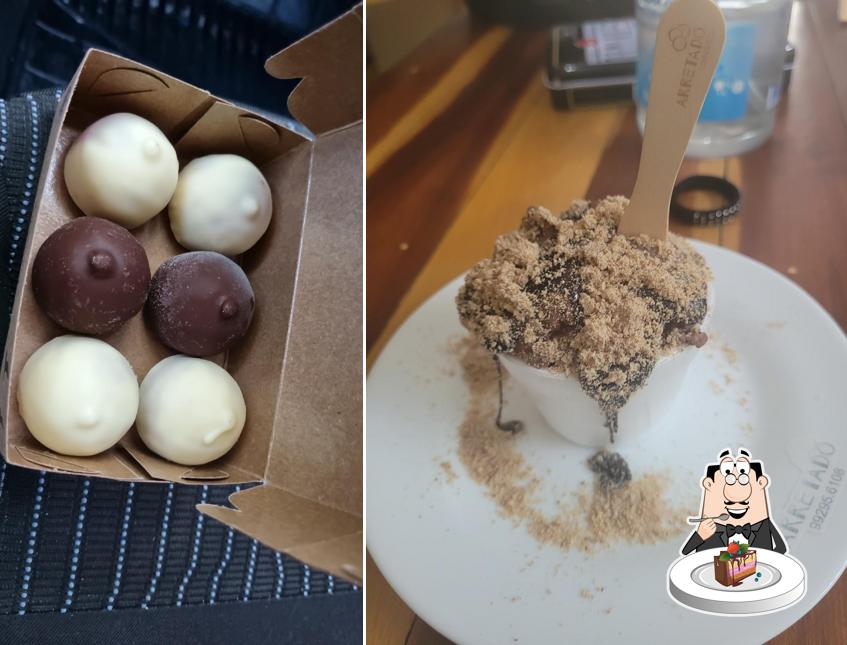 Bolo de chocolate em Sorvete Arretado