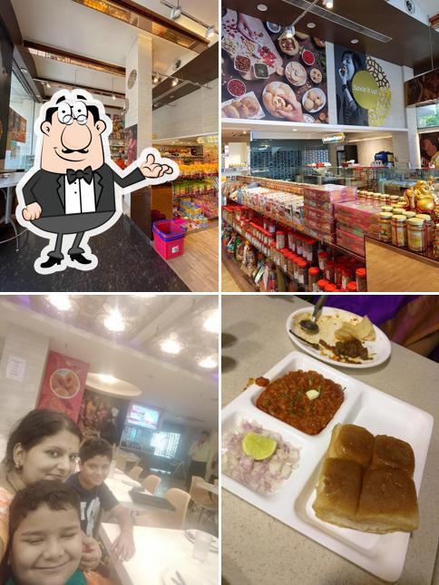 The interior of Bikanervala Basheer Bagh Hyderabad