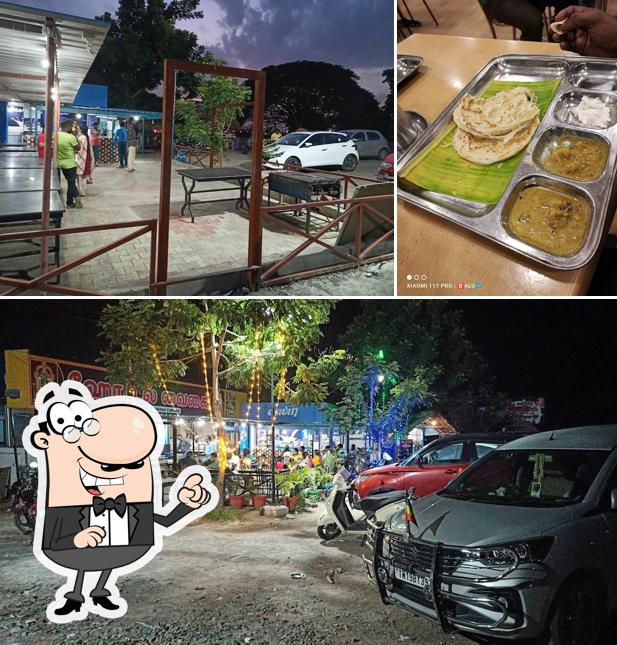 Check out the image showing exterior and meat at Hotel SSK