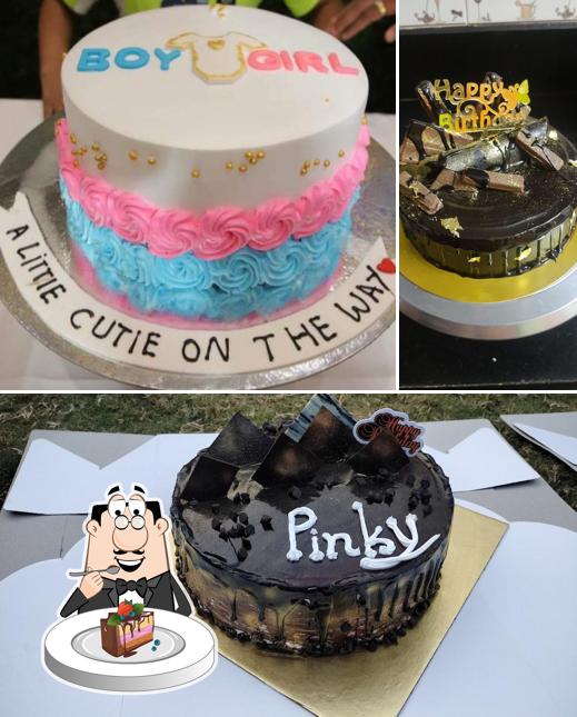 Chocolate cake at Khushi's Cake The Live Cake Shop