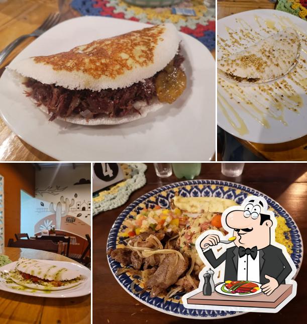 Sanduíche de carne de porco desfiada em Mandacaru Tapiocaria Aracruz