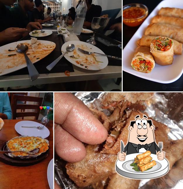 Spring rolls at Woods Restaurant