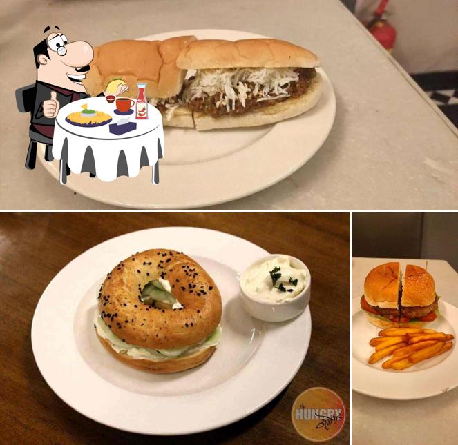 Try out a burger at Bombay Coffee House