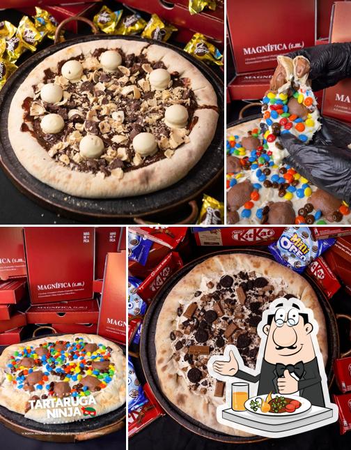 Comida em Magnífica Pizzaria