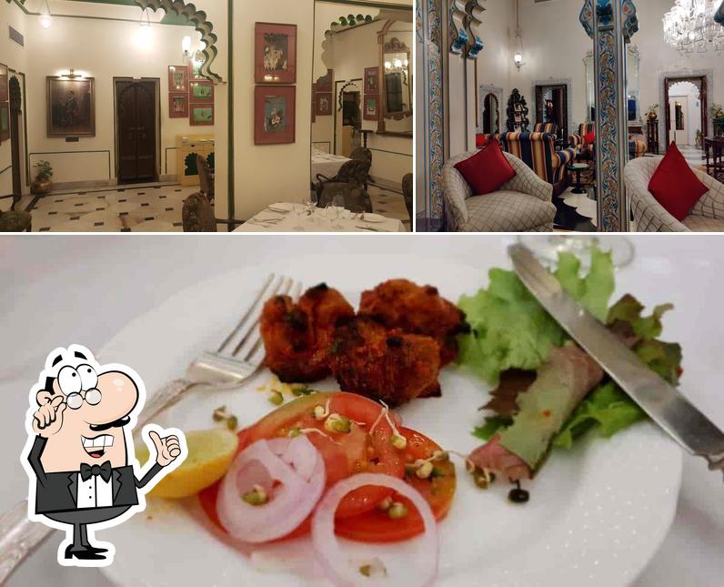 Take a look at the picture displaying interior and food at Paantya Restaurant