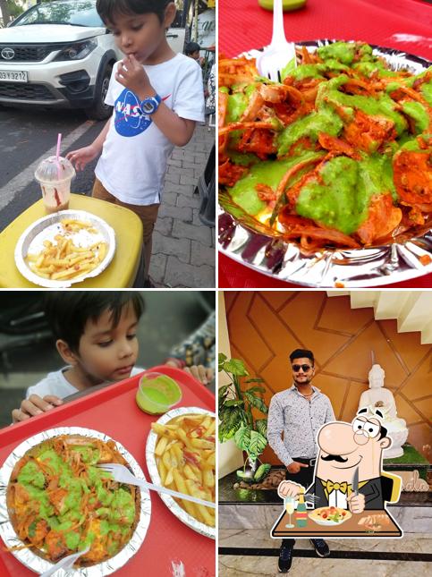 Food at Pizza Station