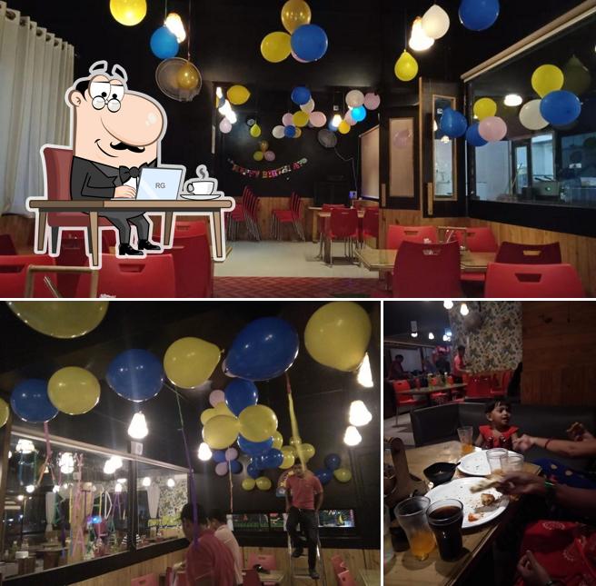 The interior of PIZZA TOWN - BHARUCH