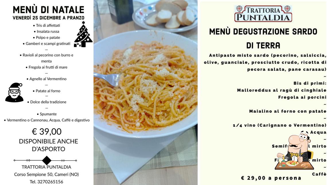 Cibo al Trattoria Puntaldia