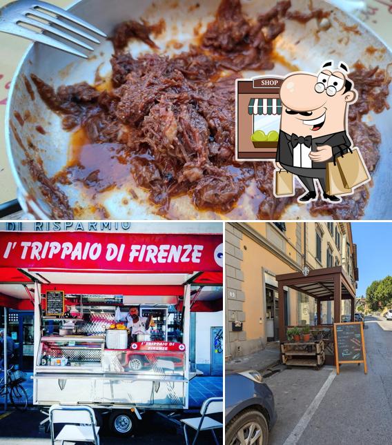 Tra le varie cose da I' Trippaio di Firenze si possono trovare la esterno e cibo