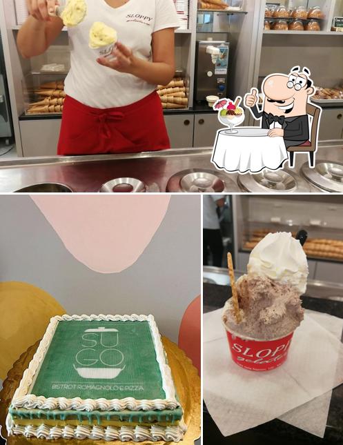 Sloppy Gelateria serve un'ampia selezione di dessert