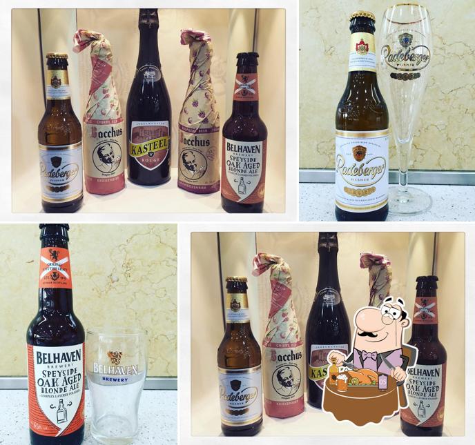 Puoi prenderti un rinfrescante bicchiere di birra chiara o scura