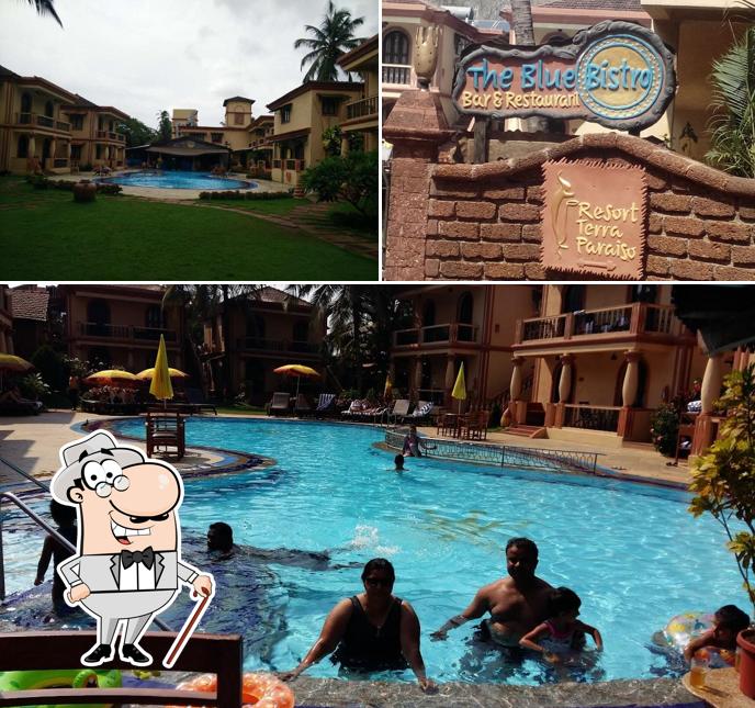 Enjoy the view outside The Blue Bistro Bar & Restaurant