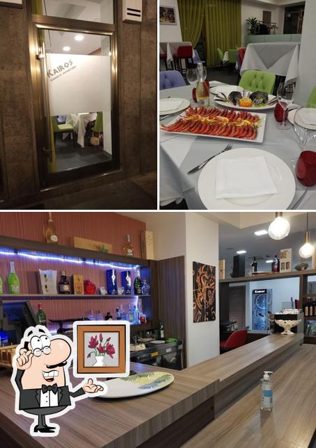 Gli interni di Kairos restaurant & lounge bar