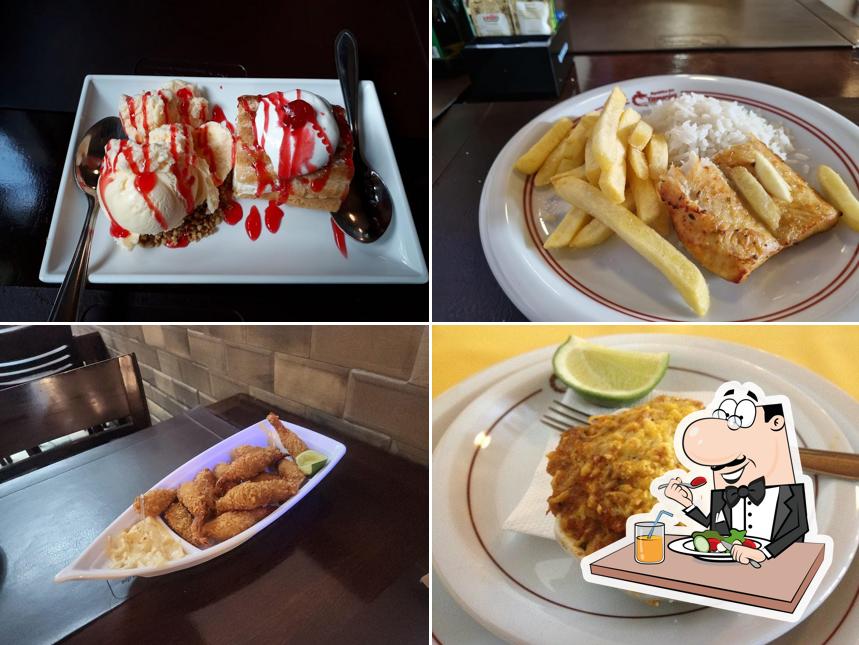 Platos en Restaurante República dos Camarões