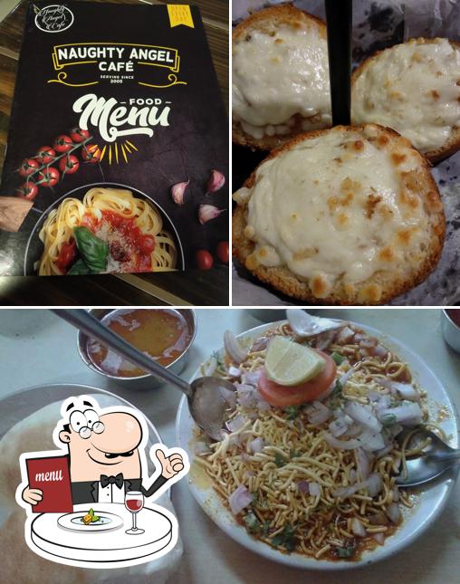 Food at Naughty Angel Cafe