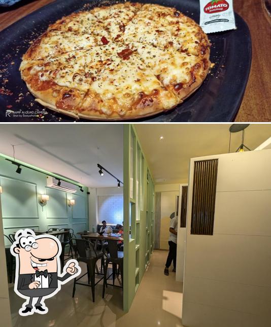 Take a seat at one of the tables at CAFE HASH TAG