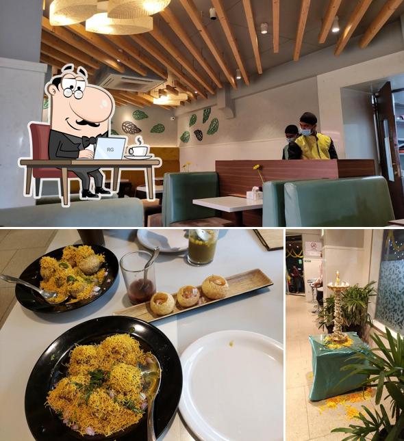 The interior of Tulsi Cafe