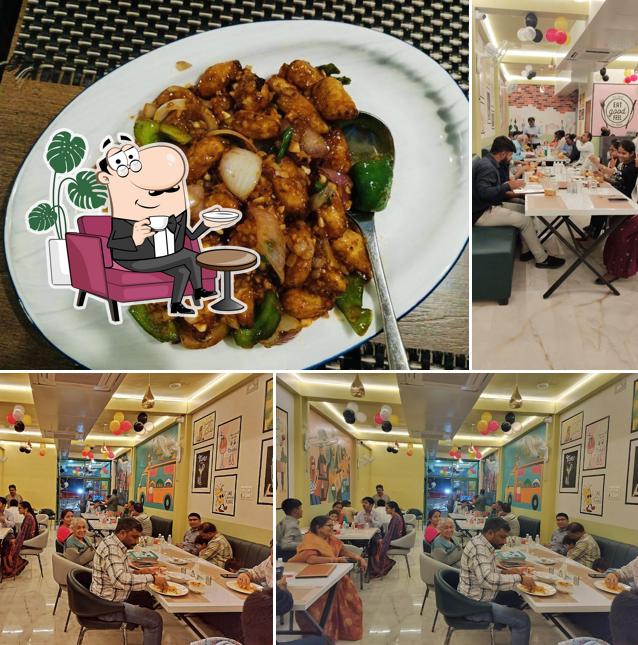 The interior of Bite & Sip Restaurant