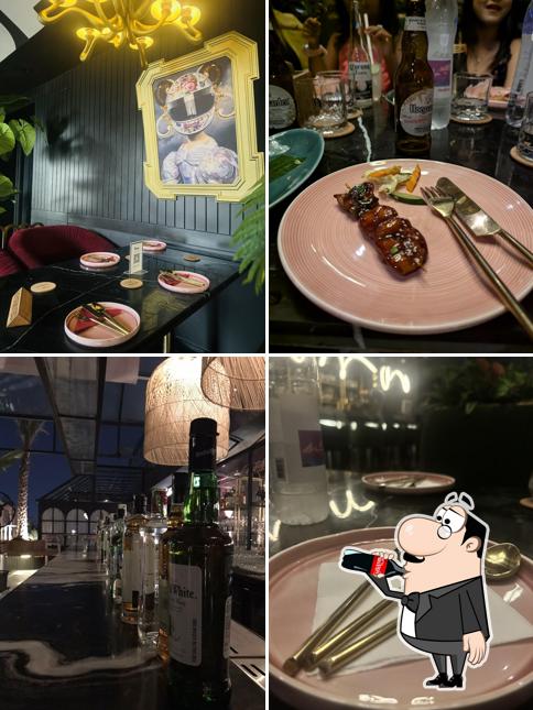 This is the photo showing drink and food at Donna Belle