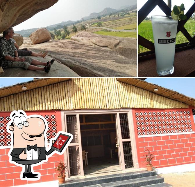 Take a look at the photo showing exterior and beverage at Megha Resort (Hampi)