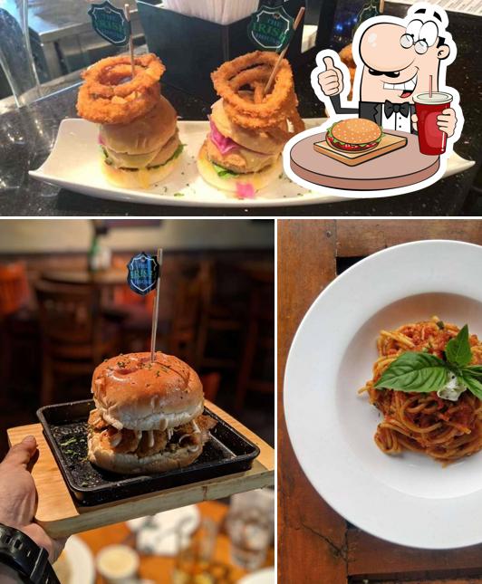 Try out a burger at The Irish House