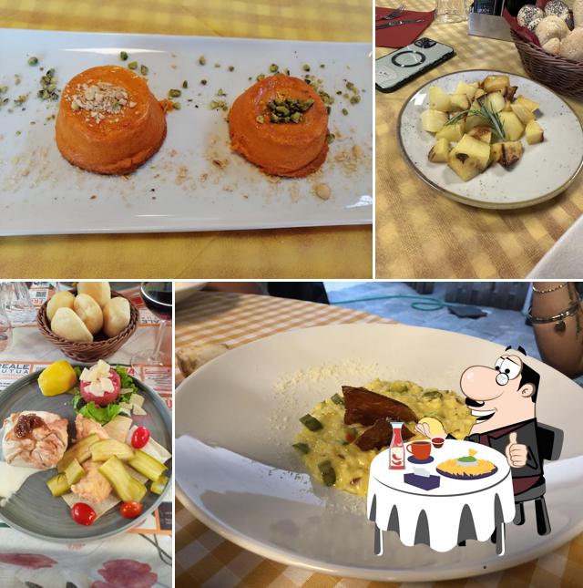 Piatto di formaggi al Trattoria della Vigna