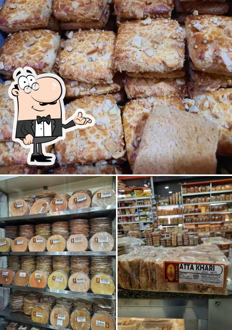 This is the image showing interior and food at Adarsh Bakery & Adarsh Atta