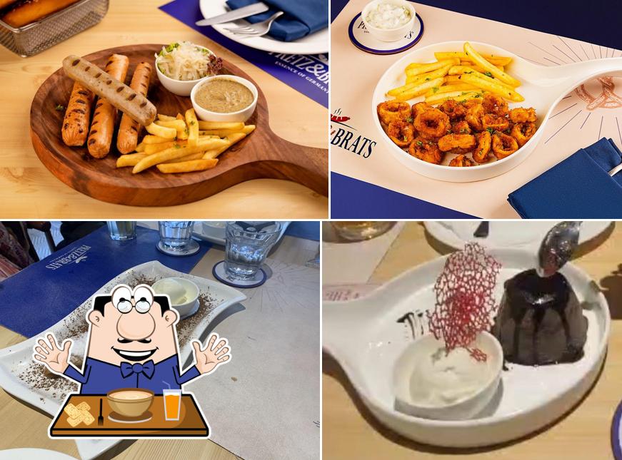 Food at Pretz & Brats