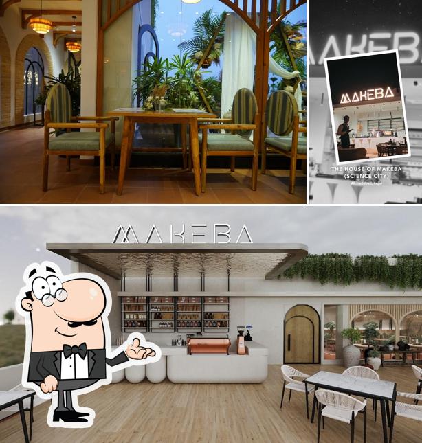 The interior of The House of Makeba - Veg Family Dining Restaurant in Science City