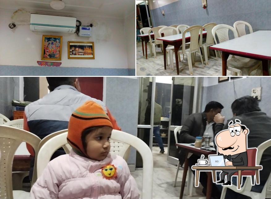 The interior of Aggarwal Bhojnalaya Restaurant