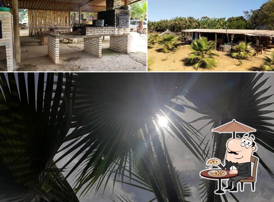 o exterior é uma característica importante do Restaurante Pesque e Pague do Edilson