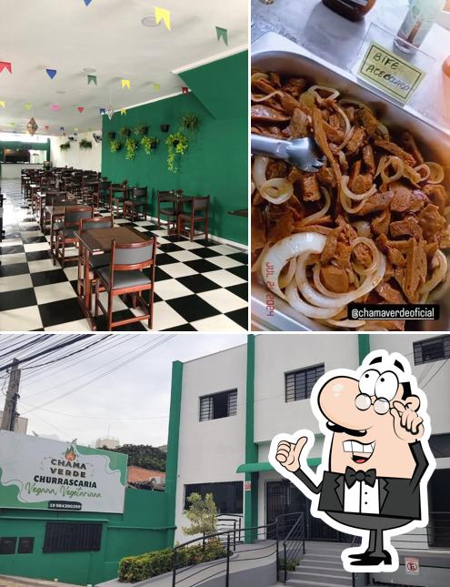 O interior do Chama Verde Restaurante Vegano e Vegetariano