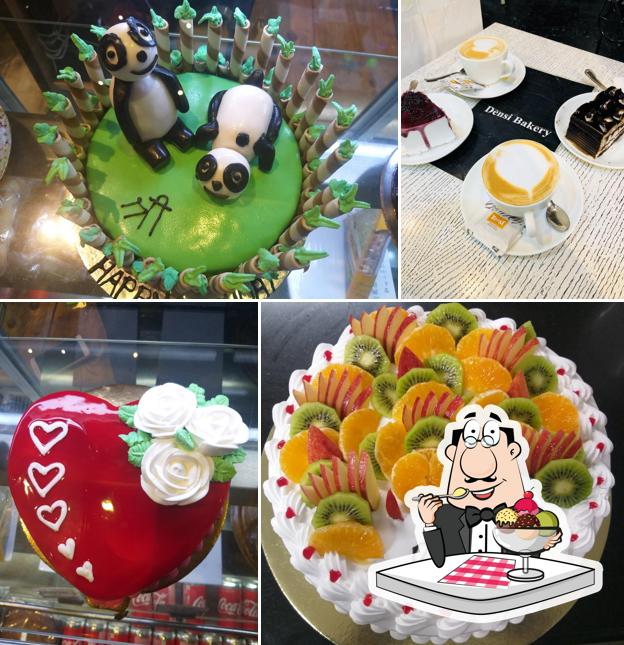 Densi Bakery serves a variety of sweet dishes