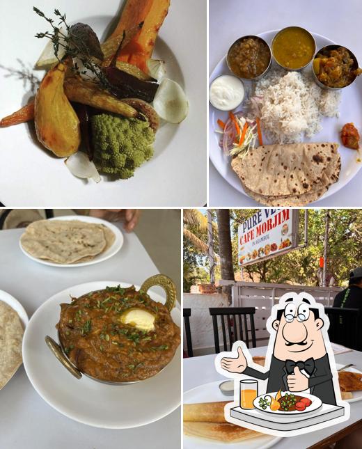 Meals at Pure Veg Cafe Morjimin Arambol