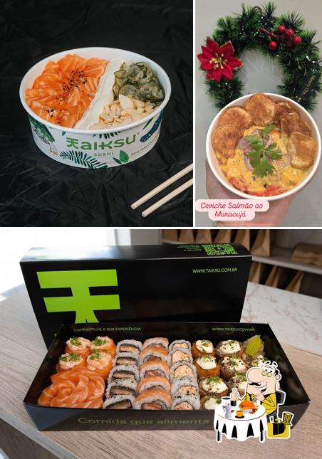 Platos en Taiksu Sushi Porto Velho