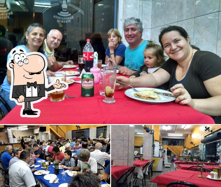 O interior do O Gordo Restaurante e Pizzaria