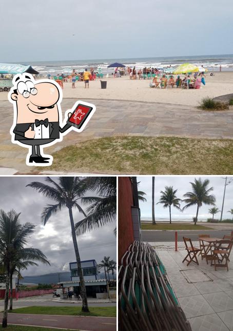 A ilustração da exterior e interior no Bar Mirante Imperio Do Sol