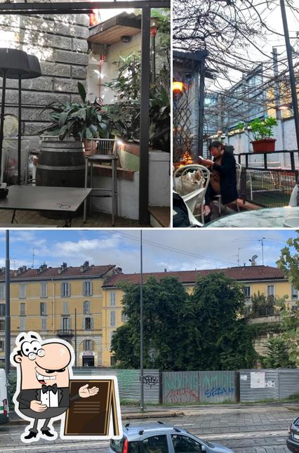 Puoi goderti l'aria fresca da seduto all'esterno di Circolo Combattenti e Reduci