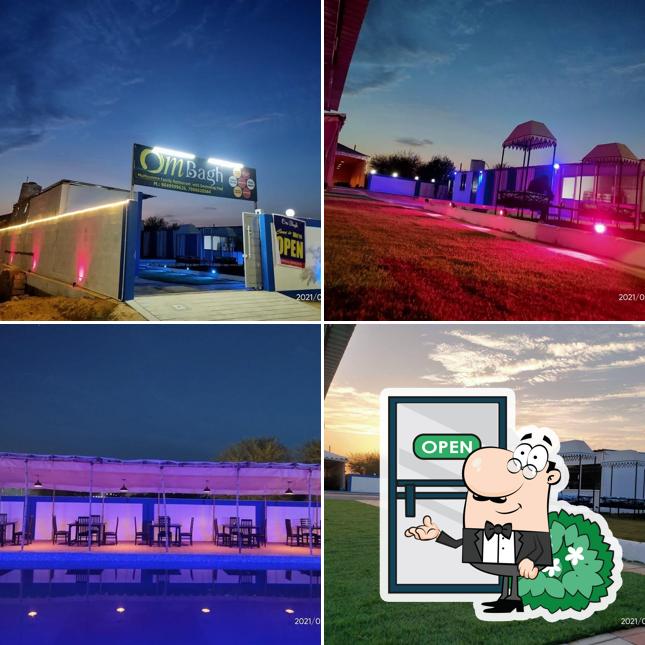 The exterior of OM Bagh (Multicuisine Restaurant with Swimming Pool)