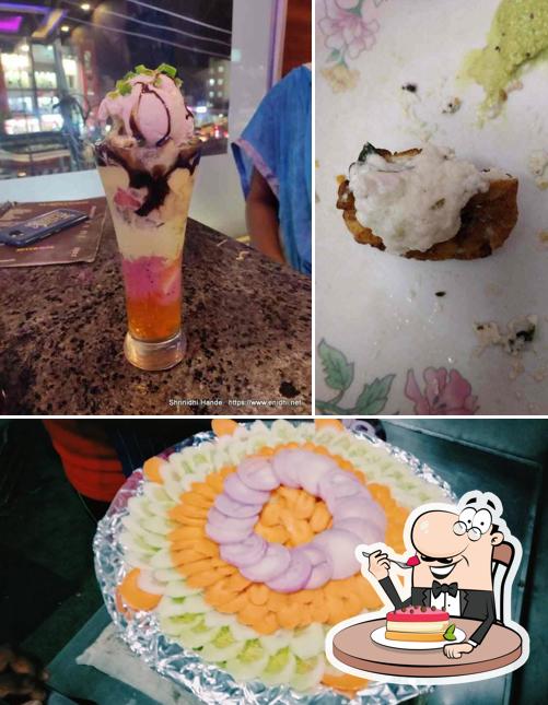 Aruvi Veg Restaurant serves a variety of desserts