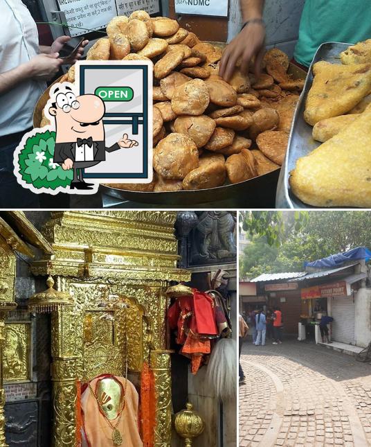 Among various things one can find exterior and food at Kaku Kachodi Wale