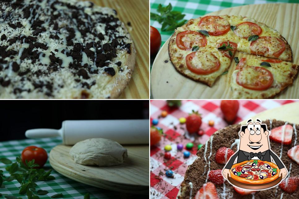 Consiga diferentes tipos de pizza