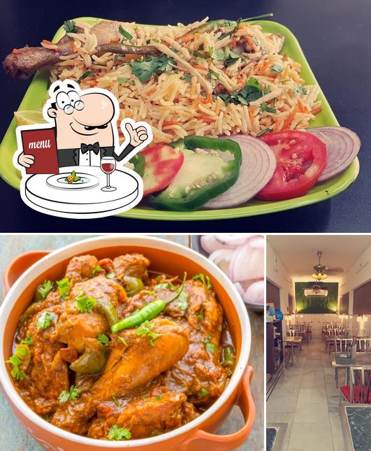 Among different things one can find food and interior at Mughal Restaurant